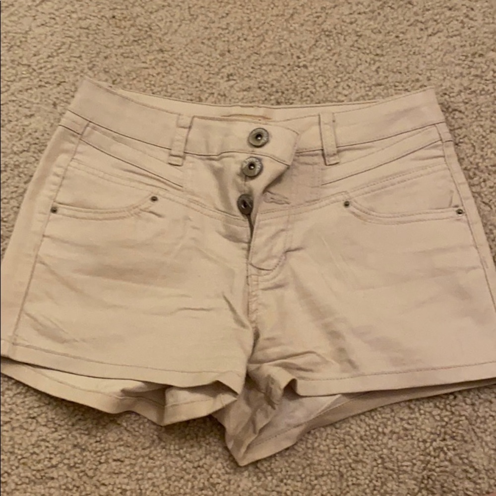 Khaki high wasted jeans